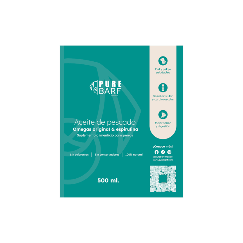 Aceite de Pescado y Espirulina 500ml